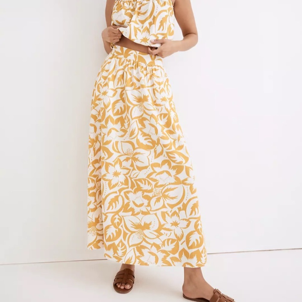 Madewell linen Maxi skirt, NWT
